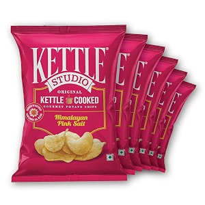kettle studio potato chips  himalayan naked sea salt 113 grams pack of 6