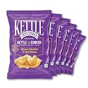 Kettle Studio | Kettle-Cooked Potato Chips Mature Cheddar &amp; Red Onions | Crunchy, Thick Cut, Gluten-Free Snack | Cheese &amp; Onion Chips | Party Snack | 120g Pack of 6