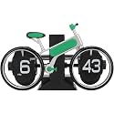 Kevra Online MiniClock Bicyc.le Flip Clock, Blue, Retro Style, Desk Decor, Unique Novelty Timepiece, Metal (Multicolour) (Bicy.cle) (Bicycle)