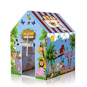 colorfull and light weight children play tent house for 3 to 10 years old kids girls and boys light weight and foldable children toysindoor and outdoor kid tent house jungle tent house