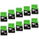 KEXIN 10 Pack 64GB Micro SD Card with SD Adapter microSDXC Memory Card UHS-I C10 U1 Micro SD Card Full HD High Speed TF Card for Smartphone Tablet Action Camera Dash Cam Game Console, 10 Pack 64 G