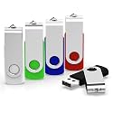KEXIN Flash Drive 32 GB 5 Pack Thumb Drive 32GB USB Flash Drive Memory Stick Flash Drives USB 2.0, 5 Multi-Color (Black, Blue, Green, White, Red)