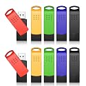 KEXIN USB Stick 16 GB, USB 2.0 Memory Stick 16 GB Pack of 10 USB Sticks Data Storage Multi-Coloured