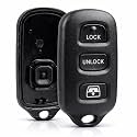 Key Fob Keyless Entry Remote Shell Case &amp; Pad fits Toyota 1999-2009 4runner / 2001-2008 Sequoia