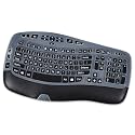 Keyboard Cover for Logitech K350 MK550 MK570 Keyboard Cover Skin for Logitech K350 MK550 MK570 Wireless Wave Keyboards Covers Skin Protector Accessories, Black-Large Print