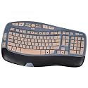 Keyboard Cover for Logitech K350 MK550 MK570 Keyboard Cover Skin for Logitech K350 MK550 MK570 Wireless Wave Keyboards Covers Skin Protector Accessories, Gold