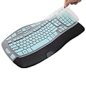 Keyboard Cover for Logitech K350 MK550 MK570 Wireless Wave Keyboard,Dust-Proof Silicone Keyboard Protector Skin for Logitech K350 MK550 MK570 Keyboard Protective Accessories(Gradient Mint)