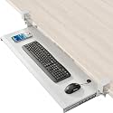 Keyboard Tray Under Desk Pull Out with Extra Sturdy C Clamp Mount System