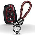 KEYCEPT Tristar Silicone Key Cover for Tata Nexon | Altroz | Harrier | Punch | EV | Safari and Facelift 4 Button Smart Key (Tristar K3).