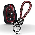 KEYCEPT Tristar Silicone Key Cover for Tata Nexon | Altroz | Harrier | Punch | EV | Safari and Facelift 4 Button Smart Key (Tristar K3).