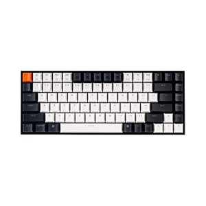 keychron k2-version-2 hot-swappable brown switch- white backlight wireless mechanical keyboard  n-key rollovercompact 84 keys