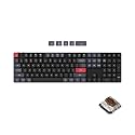 Keychron K5 Pro QMK/VIA Ultra-Slim Wireless Mechanical Keyboard, 108 Keys Custom Programmable Wired Keyboard with Low-Profile Gateron Brown Switch, White LED Backlit PBT Keycaps for Mac Windows Linux