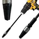 Keyfit Tools SpeedQueen Professional Sprinkler Nipple Extractor Ez-Out Fitting Removal Tool Drill Powered Speed Remove Broken Risers in Seconds ~1/2" & 3/4" ~QuadSplit Teeth Precision CNC Machined