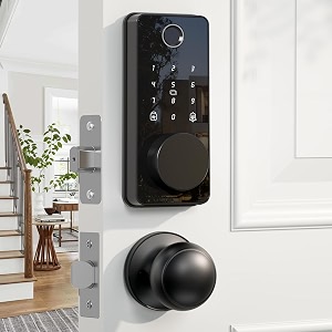 keyless entry deadbolt door lock with knobs biquole smart door knob lock