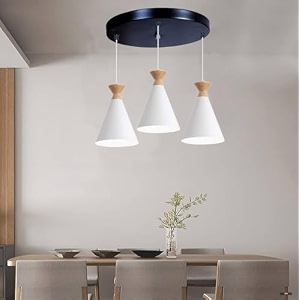 3 light hanging light for home white aluminium pendant light ceiling lamp with modern hanging lamp for bulb not included cluster set