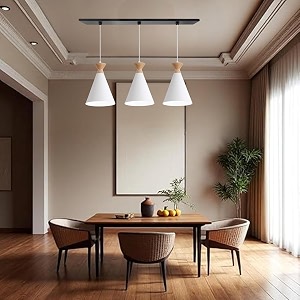 3 light hanging light for home white aluminium pendant light ceiling lamp with modern hanging lamp for bulb not included linear set