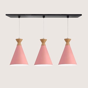 3 light hanging light for home pink aluminium pendant light ceiling lamp with modern hanging lamp for bulb not included linear set