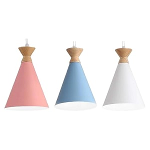 3 light hanging light for home pink white blue aluminium pendant light ceiling lamp with modern hanging lamp for bulb not included linear set