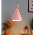 Pink Hanging Light for Home, Aluminium Pendant Light Ceiling Lamp with Modern Hanging Lamp for Bulb Not Included, Pack of 1