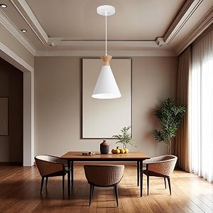 hanging cone shade light bulb not included white pack of 1