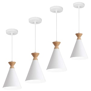hanging cone shade light bulb not included white pack of 4