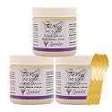 The Keys Salt Scrub - Lavender Sea Salt Scrub - Exfoliating Body Scrub with Wooden Spoon - Moisturizing Exfoliator for Face, Hands, Foot, Bath, Manicure/Pedicure &amp; Bikini Area Skin Care (3pcs, 3.4oz)