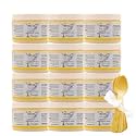 The Keys Salt Scrub -Sea Salt Scrub - Exfoliating Body Scrub with Wooden Spoon - Moisturizing Exfoliator for Hands, Foot, Bath, (12 Ounce (Pack of 12), Pineapple)