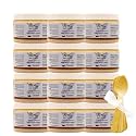 The Keys Salt Scrub -Sea Salt Scrub - Exfoliating Body Scrub with Wooden Spoon - Moisturizing Exfoliator for Hands, Foot, Bath, (12 Ounce (Pack of 12), Coconut)