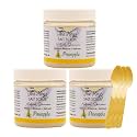 The Keys Salt Scrub -Sea Salt Scrub - Exfoliating Body Scrub with Wooden Spoon - Moisturizing Exfoliator for Hands, Foot, Bath, (3.4 Ounce (Pack of 3), Pineapple)