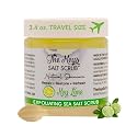 The Keys Salt Scrub -Sea Salt Scrub - Exfoliating Body Scrub with Wooden Spoon - Moisturizing Exfoliator for Hands, Foot, Bath, (3.4 Ounce (Pack of 1), Key Lime)