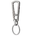KeyUnity Titanium Carabiner Keychain Clip, Quick Release EDC Key Holder Organizer with Key Ring