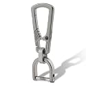 KeyUnity Titanium Carabiner Keychain Clip, Quick Release EDC Key Holder Organizer with Key Ring
