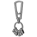 KeyUnity Titanium Carabiner Keychain Clip, Quick Release EDC Key Holder Organizer with Key Ring