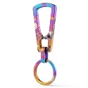 KeyUnity Titanium Carabiner Keychain Clip, Quick Release EDC Key Holder Organizer with Key Ring
