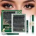 KEYYOU Lash Clusters Kit 200D Thick D Curl for High Volume &amp; Drama