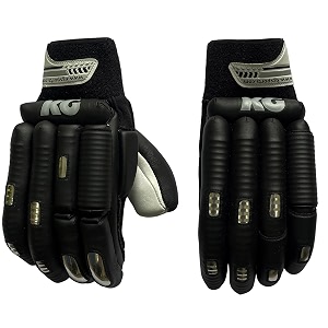 kg gold super cricket batting gloves blacksilver men right handed