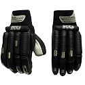 KG Gold Super Cricket Batting Gloves (Black/Silver, Men, Right Handed)