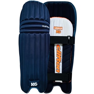 kg league cricket batting legguard moulded light weight navy mens