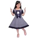 KGN Girls Cotton Blend Dot-Dress- Dress 