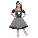 KGN Girls Cotton Blend Dot-Dress- Dress 