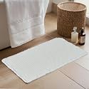 KGORGE Waffle Bath Mat Boho Non Slip 17" X 24" Farmhouse for Bathroom