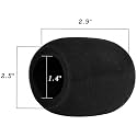 kh Foam Mic Cover Handheld Microphone Windscreen (Black Pack of 4)