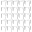 Party Essentials Disposable Pizza Stands/Savers/Tripod Stacker/Catering Boxes and Food Take Out, Triangle Pizza Box Saver Stand, Pack of 50, White