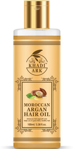 khadi ark moroccan argan hair oil for fast hair growth and stronger roots hair oil 100 ml