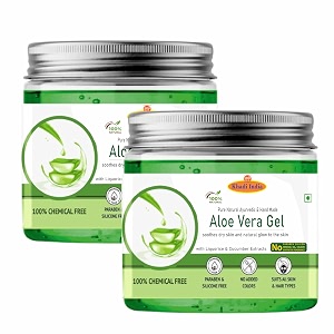 khadi herbal 100 pure amp natural aloe vera skin amp hair gel 100 herbal 400g with vitamin e amp natural emollients paraben free 400gm with vit b3 e and pro-vit b5