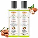 Khadi Herbal Vedimatic Argan Oil of Morocco Hydrating Hair Shampoo, Cold-Pressed Argan Oil to Help Moisturize, Soften &amp; Strengthen Hair, Paraben-Free with Sulfate-Free Surfactants (Pack Of 2, Argan)