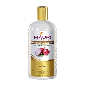 khadi mauri herbal onion oil hair conditioner enriched with red onion oil aloe vera and hibiscus white 300 ml