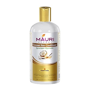 khadi mauri herbal coconut hair conditioner - sles and paraben free - natural conditioners used for hair repair and silkiness - 210 ml - enriched with aloe vera