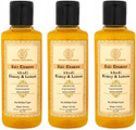 KHADI NATURAL Herbal Honey and Lemon Hair Cleanser/Shampoo (Pack of 3) (630 ml)