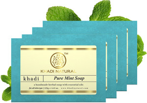 KHADI NATURAL Herbal Pure Mint Soap Pack